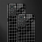 classic grid dark edition glass case for redmi note 10 image-2