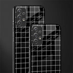classic grid dark edition glass case for samsung galaxy a72 image-2