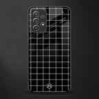 classic grid dark edition glass case for samsung galaxy a72 image