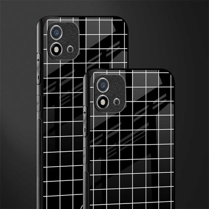 classic grid dark edition glass case for realme c20 image-2