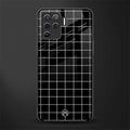 classic grid dark edition glass case for oppo f19 pro image