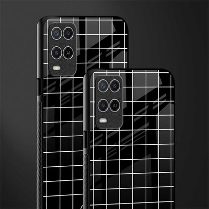 classic grid dark edition glass case for oppo a54 image-2