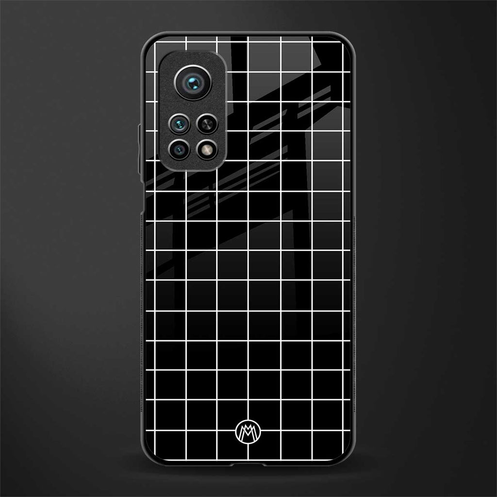 classic grid dark edition glass case for mi 10t 5g image