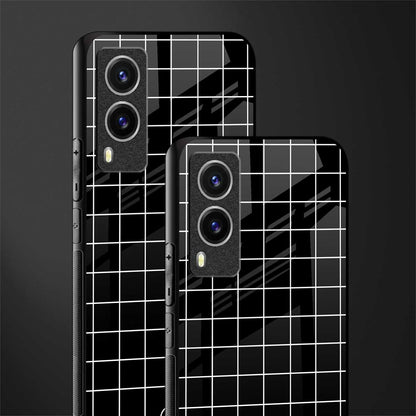 classic grid dark edition glass case for vivo v21e 5g image-2