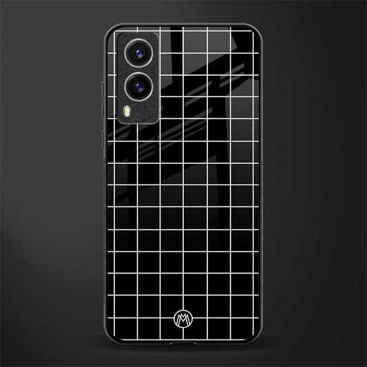 classic grid dark edition glass case for vivo v21e 5g image
