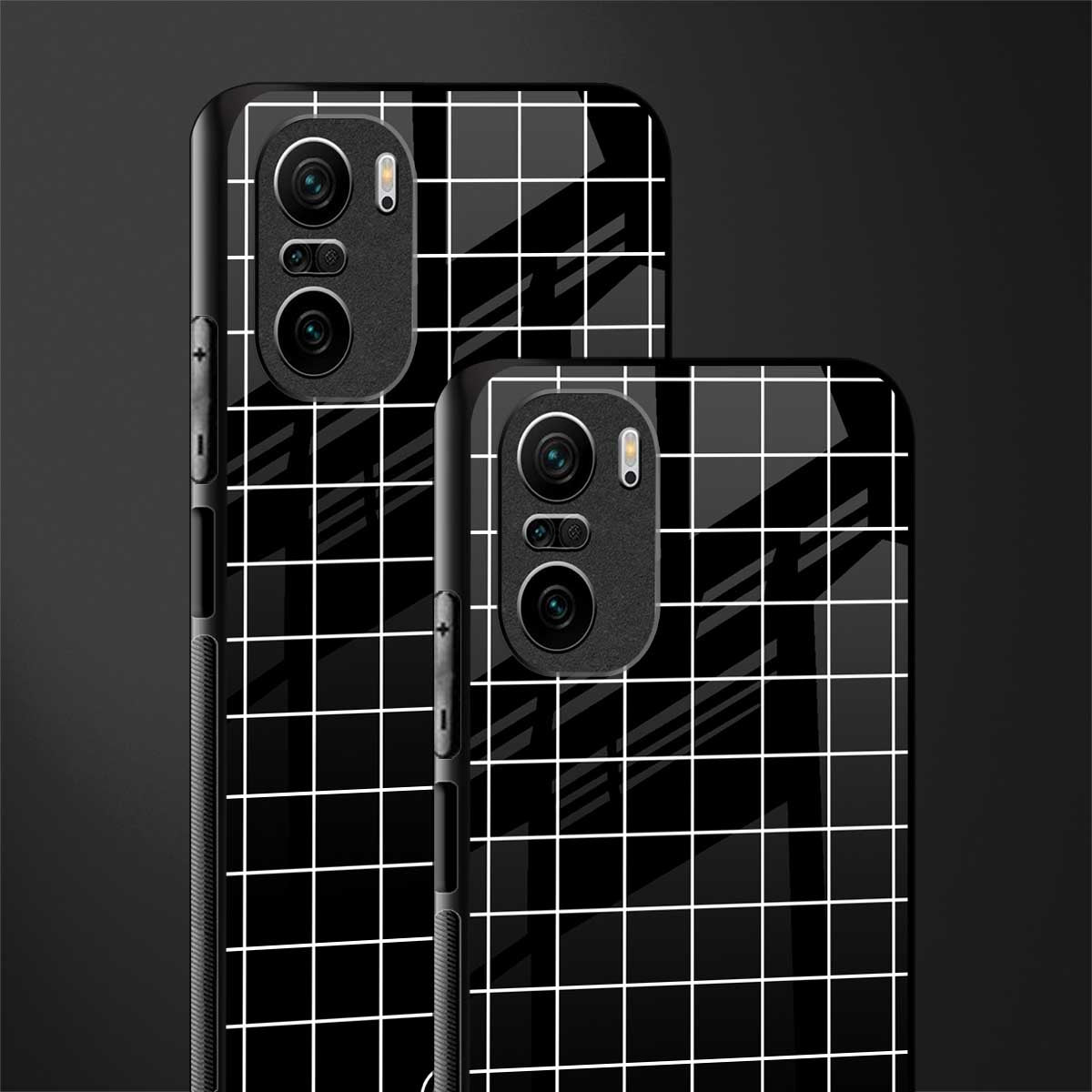 classic grid dark edition glass case for mi 11x 5g image-2