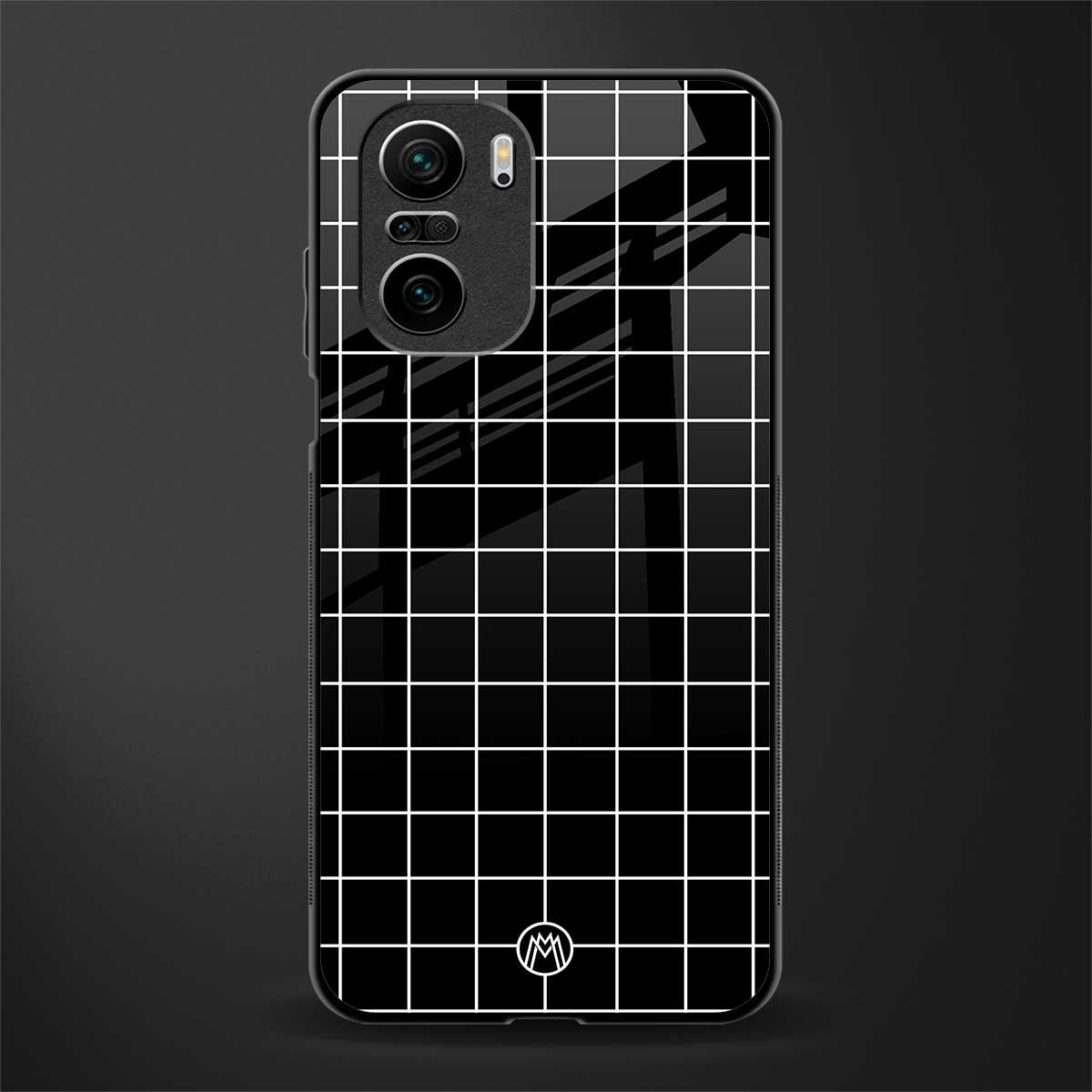 classic grid dark edition glass case for mi 11x 5g image