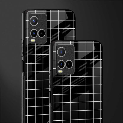 classic grid dark edition glass case for vivo y33s vivo y33t image-2