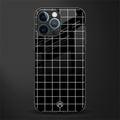 classic grid dark edition glass case for iphone 12 pro image