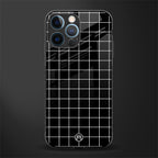 classic grid dark edition glass case for iphone 12 pro image
