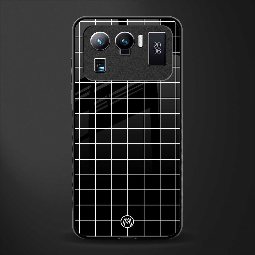 classic grid dark edition glass case for mi 11 ultra 5g image