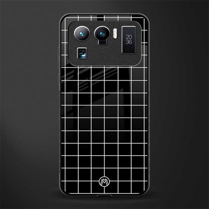 classic grid dark edition glass case for mi 11 ultra 5g image