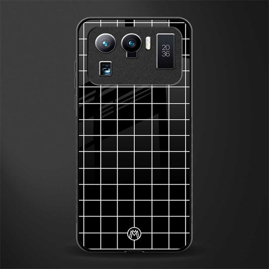 classic grid dark edition glass case for mi 11 ultra 5g image