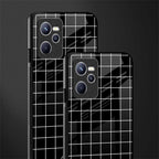 classic grid dark edition glass case for realme c35 image-2
