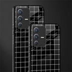 classic grid dark edition glass case for vivo v23 5g image-2