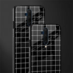 classic grid dark edition glass case for oneplus 7t pro image-2