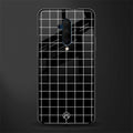 classic grid dark edition glass case for oneplus 7t pro image