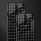 classic grid dark edition glass case for oneplus 7 pro image-2
