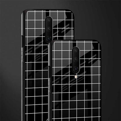 classic grid dark edition glass case for oneplus 7 pro image-2
