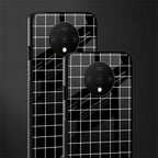 classic grid dark edition glass case for oneplus 7t image-2