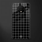 classic grid dark edition glass case for oneplus 7t image