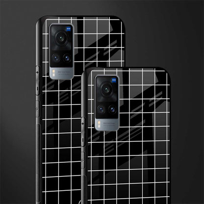 classic grid dark edition glass case for vivo x60 image-2