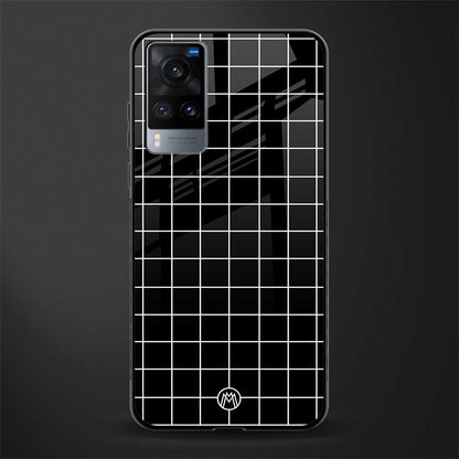 classic grid dark edition glass case for vivo x60 image