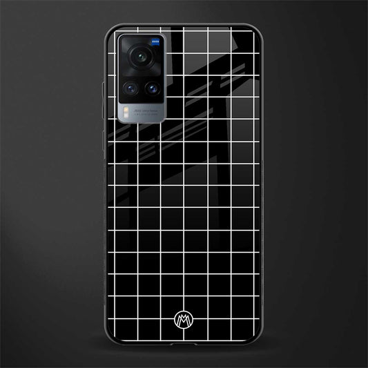classic grid dark edition glass case for vivo x60 image
