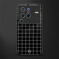classic grid dark edition glass case for vivo x80 pro 5g image