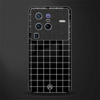 classic grid dark edition glass case for vivo x80 pro 5g image