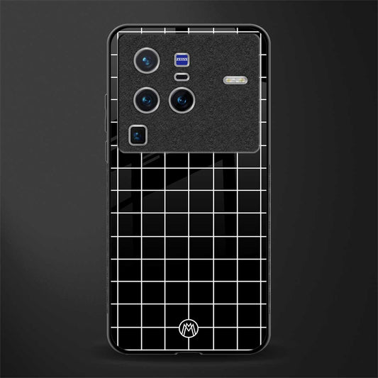 classic grid dark edition glass case for vivo x80 pro 5g image