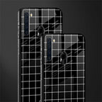 classic grid dark edition glass case for samsung a21 image-2