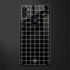 classic grid dark edition glass case for samsung a11 image