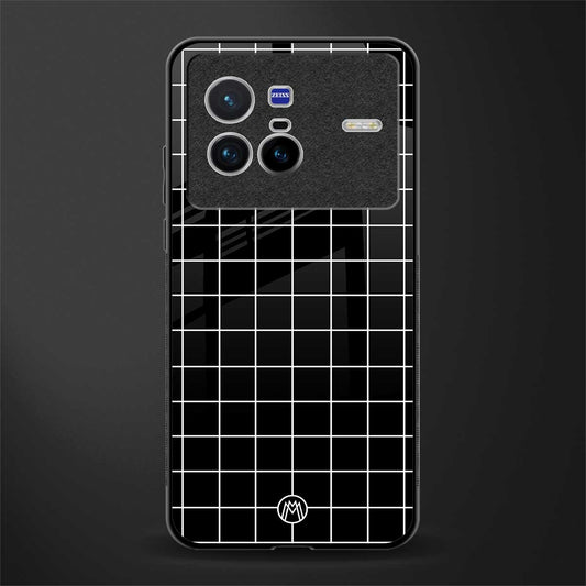 classic grid dark edition glass case for vivo x80 image