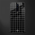 classic grid dark edition glass case for oneplus 8 image
