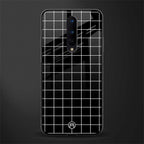 classic grid dark edition glass case for oneplus 8 image