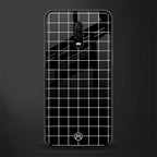 classic grid dark edition glass case for oneplus 6t image