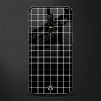 classic grid dark edition glass case for oneplus 6 image