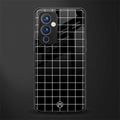 classic grid dark edition back phone cover | glass case for oneplus 9