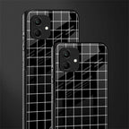 classic grid dark edition back phone cover | glass case for samsung galaxy a04
