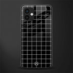 classic grid dark edition back phone cover | glass case for samsung galaxy a04