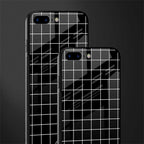 classic grid dark edition glass case for iphone 8 plus image-2