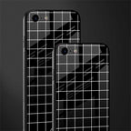classic grid dark edition glass case for iphone se 2020 image-2