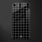classic grid dark edition glass case for iphone se 2020 image