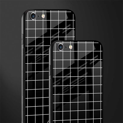 classic grid dark edition glass case for iphone 6s image-2