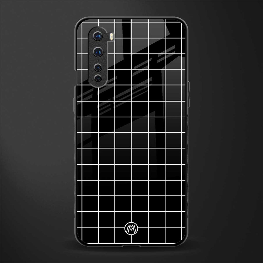 classic grid dark edition glass case for oneplus nord ac2001 image
