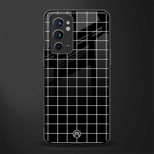 classic grid dark edition glass case for oneplus 9rt image
