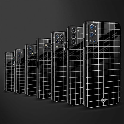 classic grid dark edition glass case for redmi 6 pro image-3