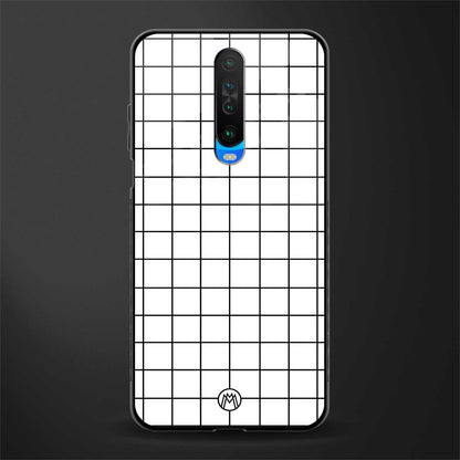 classic grid light edition glass case for poco x2 image