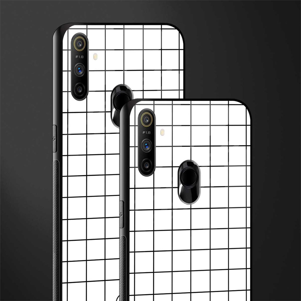 classic grid light edition glass case for realme narzo 10a image-2